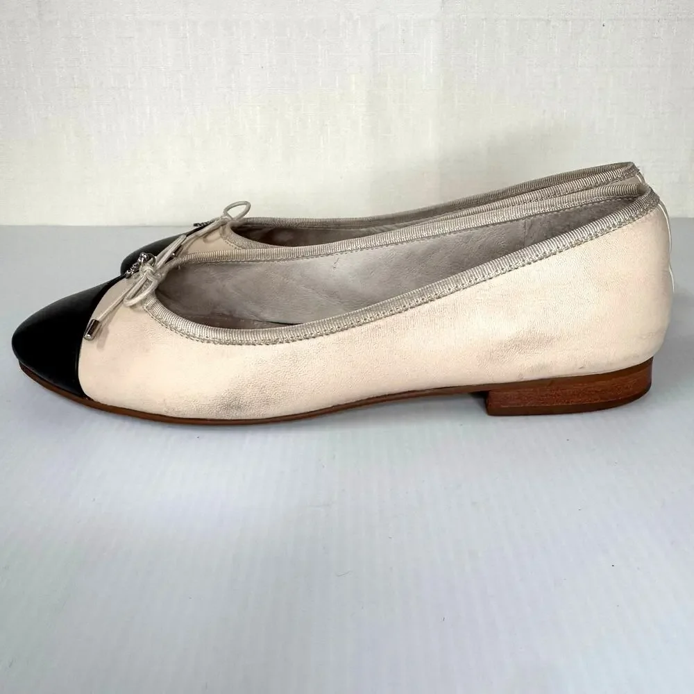 SAM EDELMAN Ballet Flats Size 7.5 Classic Preppy Business Casual Neutral Minimal - Picture 4 of 9